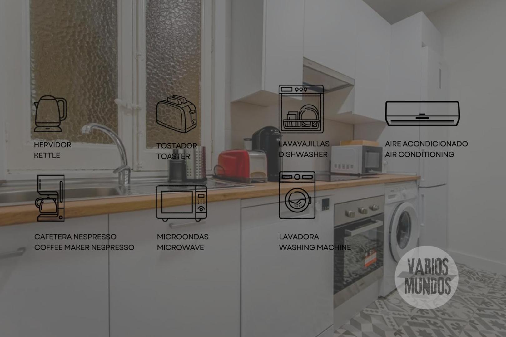 Modern Apt Para 6Pax En La Plaza De Tirso-Centro E1 マドリード エクステリア 写真